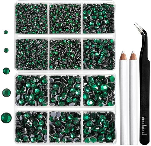 Miniatura 57 de 6736 diamantes de imitación termoadhesivos con parte trasera plana, diamantes de imitación rosa intenso para manualidades, ropa mezclados en 5 Rosa