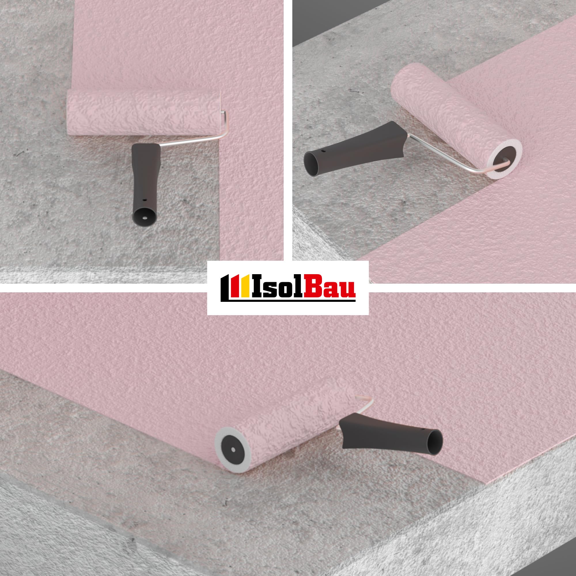 Isolbau Contact béton – 15 kg de base en béton pour apprêt de surfaces lisses en béton et béton armé