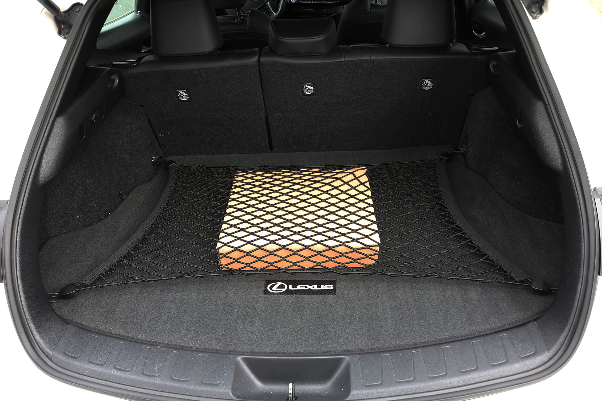 Floor Style Automotive Elastic Trunk Mesh Cargo Net for Lexus UX F Sport Luxury 2019-2023 - Premium Trunk Organizer and Storage - Luggage Net for Crossover - Best Car Organizer for Lexus UX