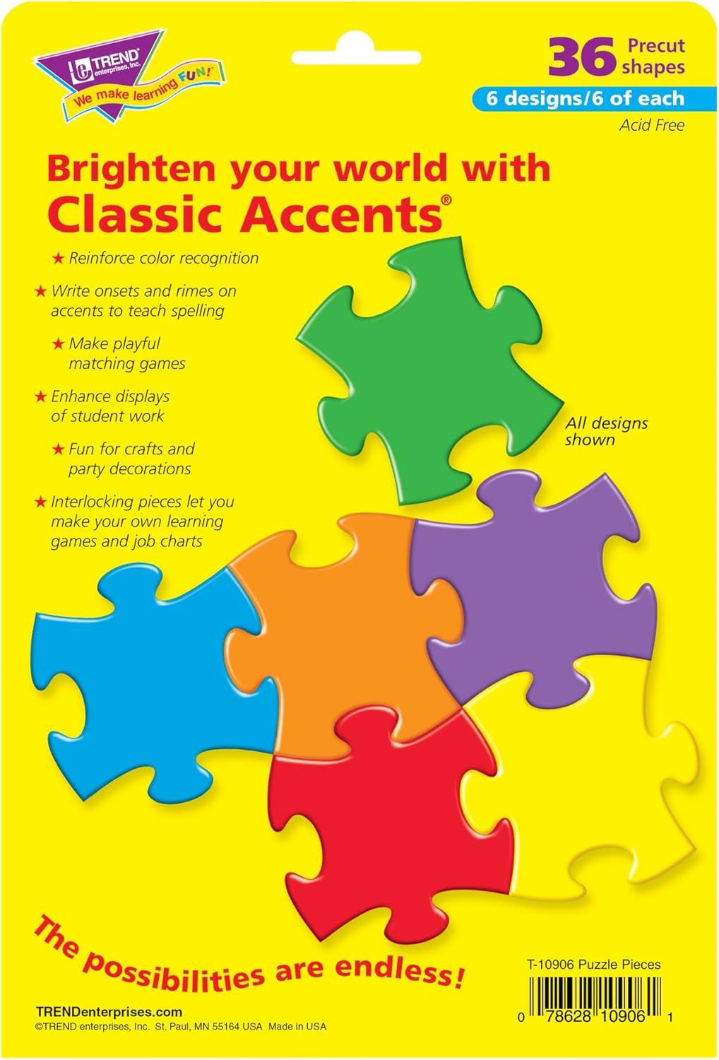 TEPT10906 - Trend Accents Interlocking Puzzle