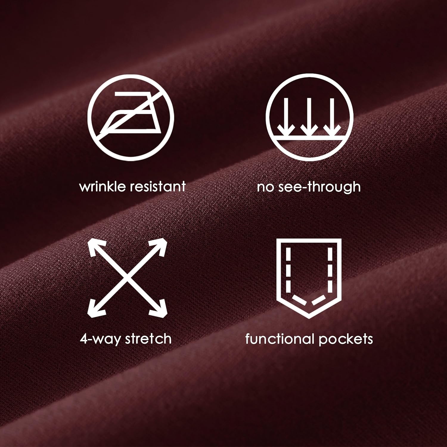 Willit Women's Yoga Dress Pants Bootcut Work Slacks Stretch Office Casual Flare Pants Petite/Regular 4 Pockets 28"/30" - Image 4