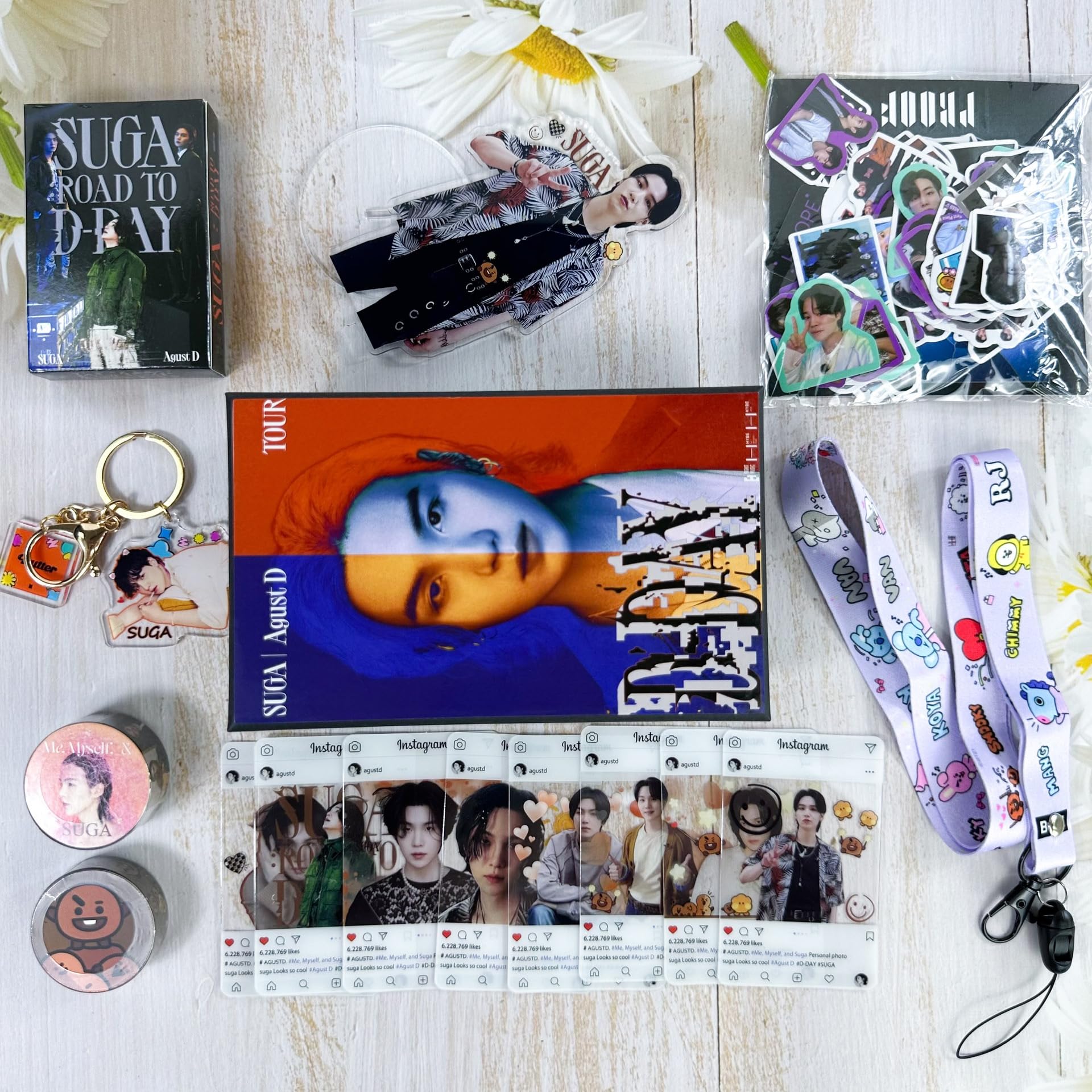 BTS SUGA D-Day Solo Album Agust D Merch Gift Box Set 55 PCS Lomo