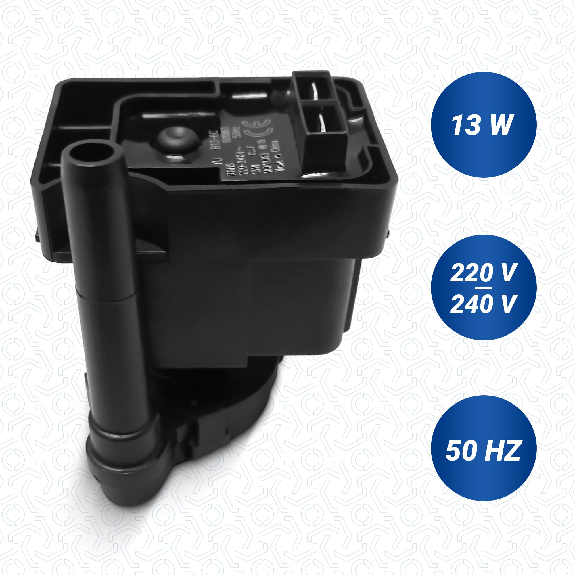 VIOKS Kondensatpumpe Trockner 13W Ersatz für Beko Blomberg Arcelik 2962510300 Hanyu B13-6B B13-6C Kondenswasserpumpe Pumpe für DCU DNM DPU DPY DPS DTB DTG Wärmepumpentrockner Wäschetrockner - 3