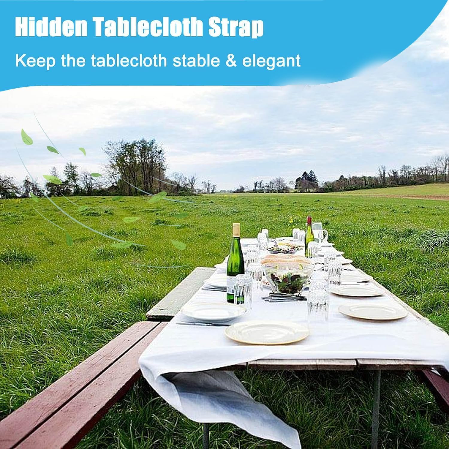 CUNGLIN fermatovagliaClip per Tovaglia, Fermatovaglia Clip per Cinghia Elastica, Fermatovaglia Clip per Tenuta Tovaglia da Tavola per Casa, Picnic, Feste, Matrimoni