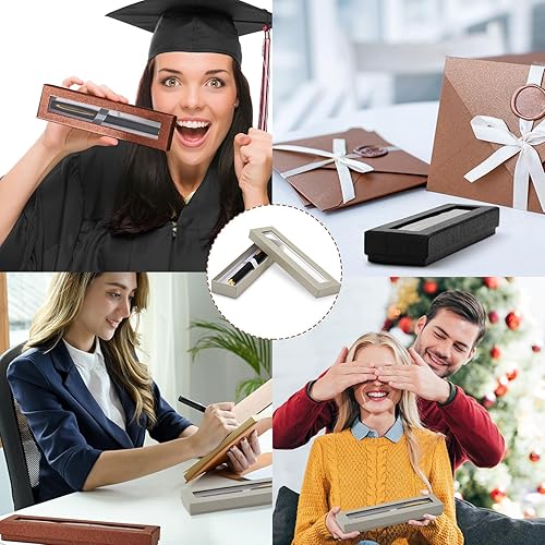 Miniatura 4 de Colarr 36 unidades de caja de regalo para bolígrafos, caja vacía para bolígrafos con tapa transparente, estuche de exhibición de joyas para