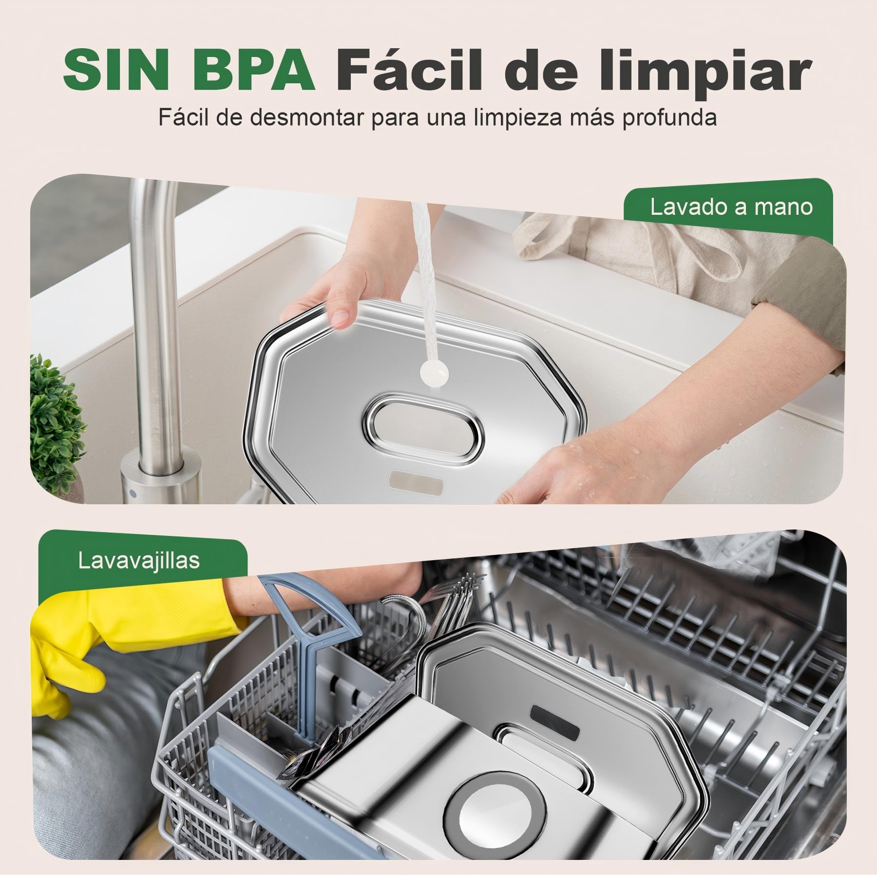 Apauk 3.2L Fuente para Gatos Acero Inoxidable, Bebedero Gatos, Silencioso Fuente de Agua para Gatos y Perros pequeños, con Ventana LED, Sistema de Filtro Multicapa(2 Filtros & 2 Esponjas)