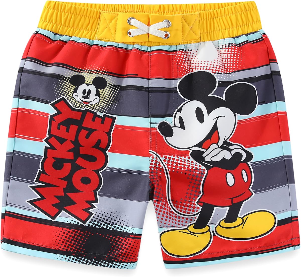 Disney Mickey Mouse Cars Boys UPF 50+ Swim Trunks Shorts Bathing Suit for Toddler to Big Kids