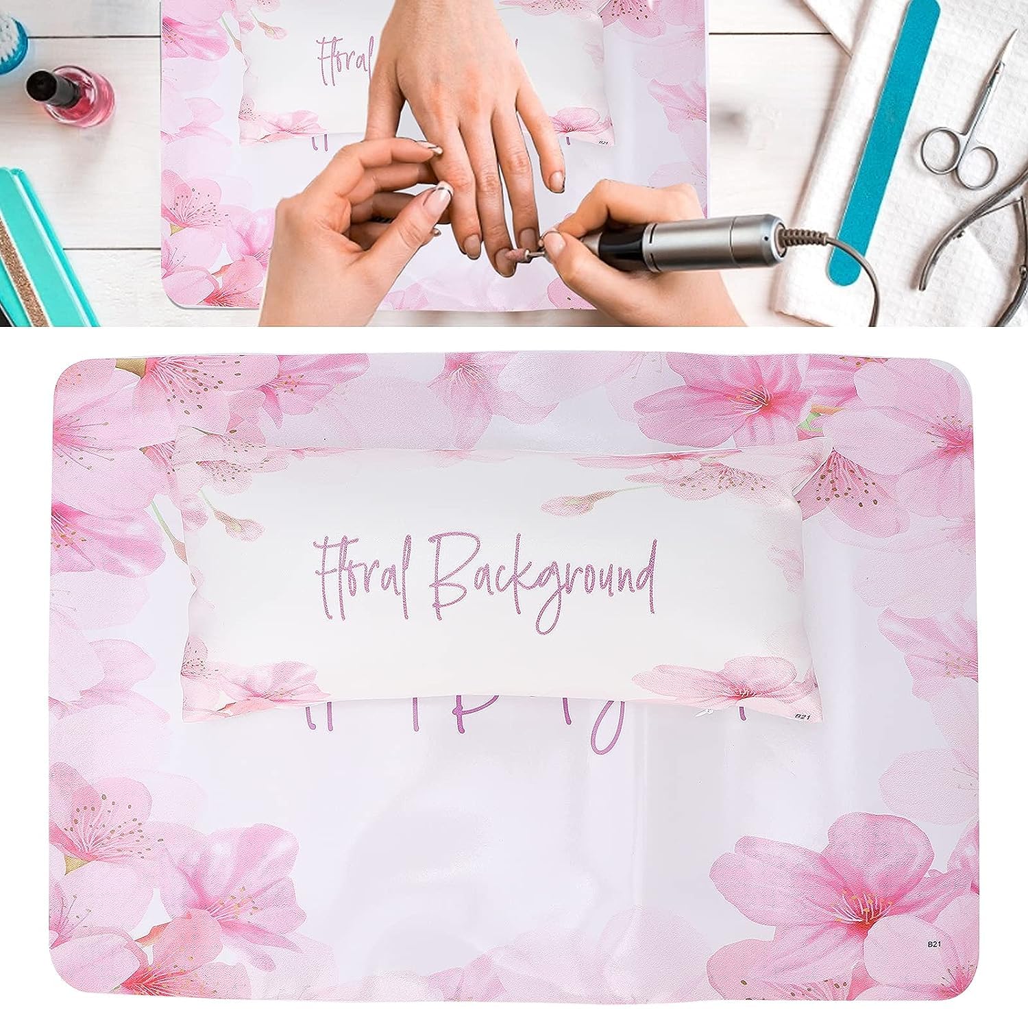 NAILWIND hand rest for nail art , Nail Art Hand Pillow Mat Set,Hand Cushion Pillow Rest PU Nail Hand Pillow Pad, Manicure Hand Rests Table Mat Nail Art Cushion Arm Rest Holder Pad Cushion for Salon Use 3