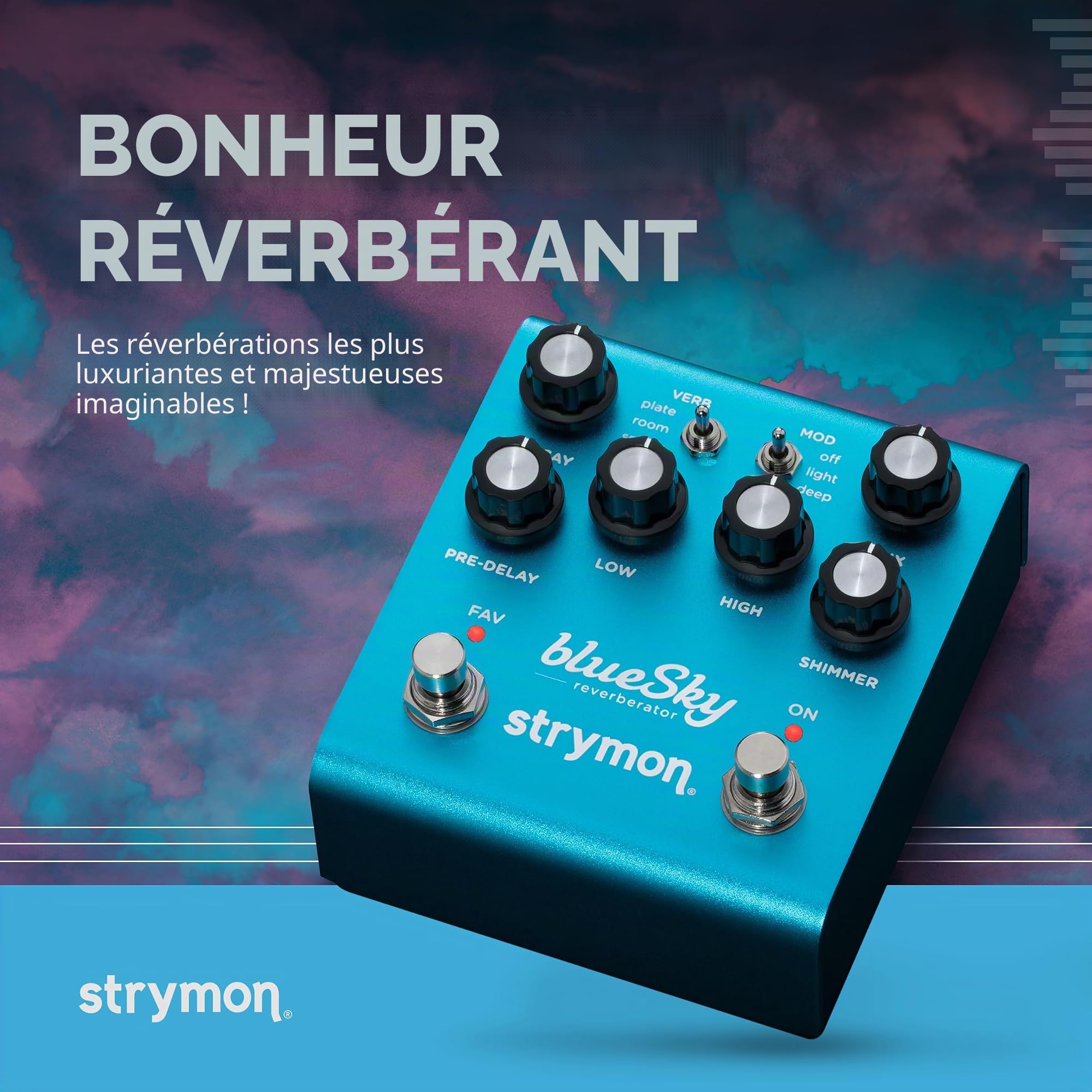 Strymon Blue Sky V2 Reverberator Reverberator Pédale d'effet pour guitare