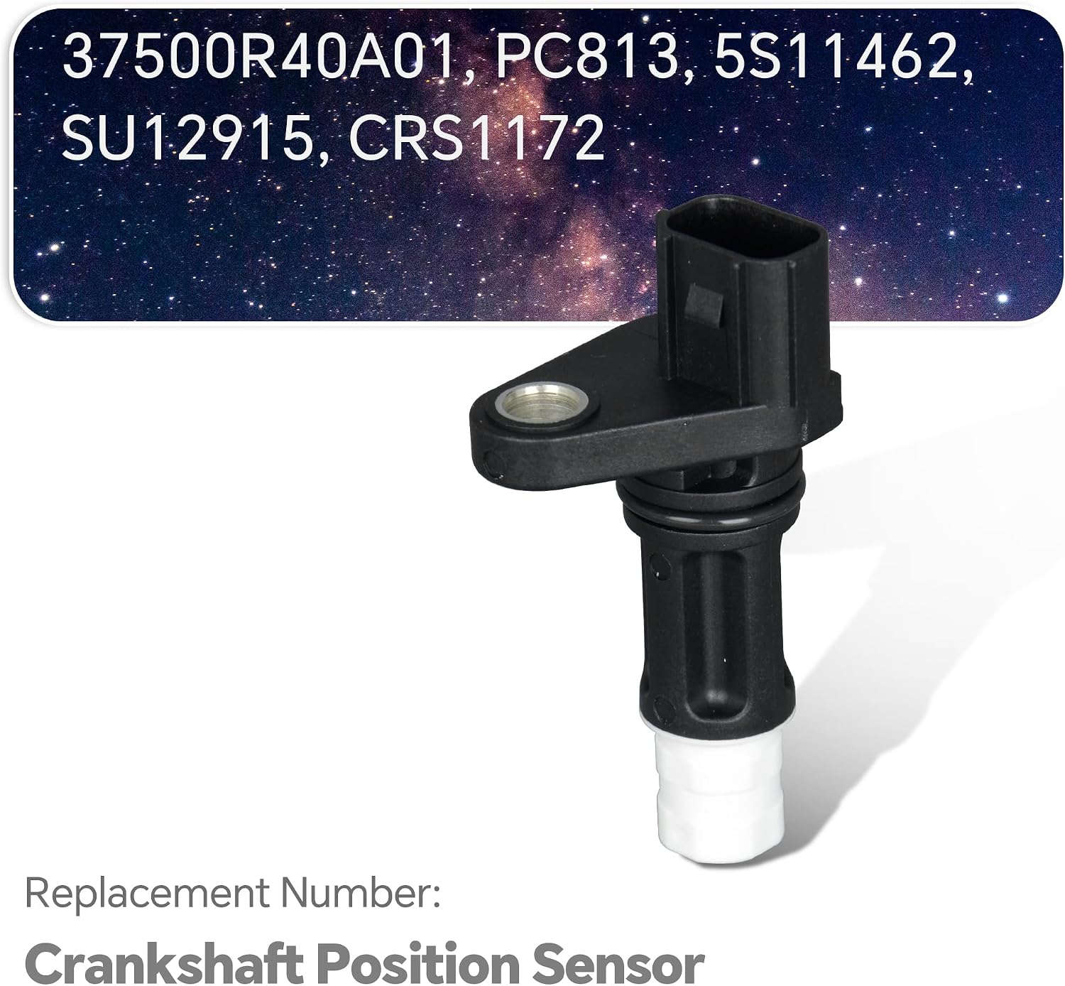 37500R40A01 Engine Crankshaft Position Sensor Compatible with ILX/MDX/RDX/RLX/TSX/ZDX/TL Accord/Civic/CR-V/Odyssey/Pilot/Ridgeline/Crosstour Replace 5S11462 PC813