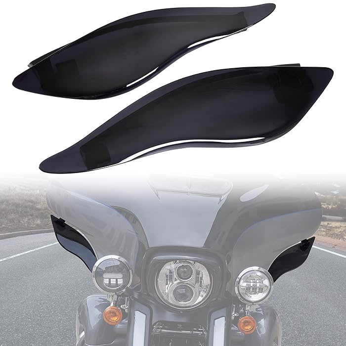 Buy VEISUTOR Motorcycle Adjustable Air Deflector Fairing Side Wings