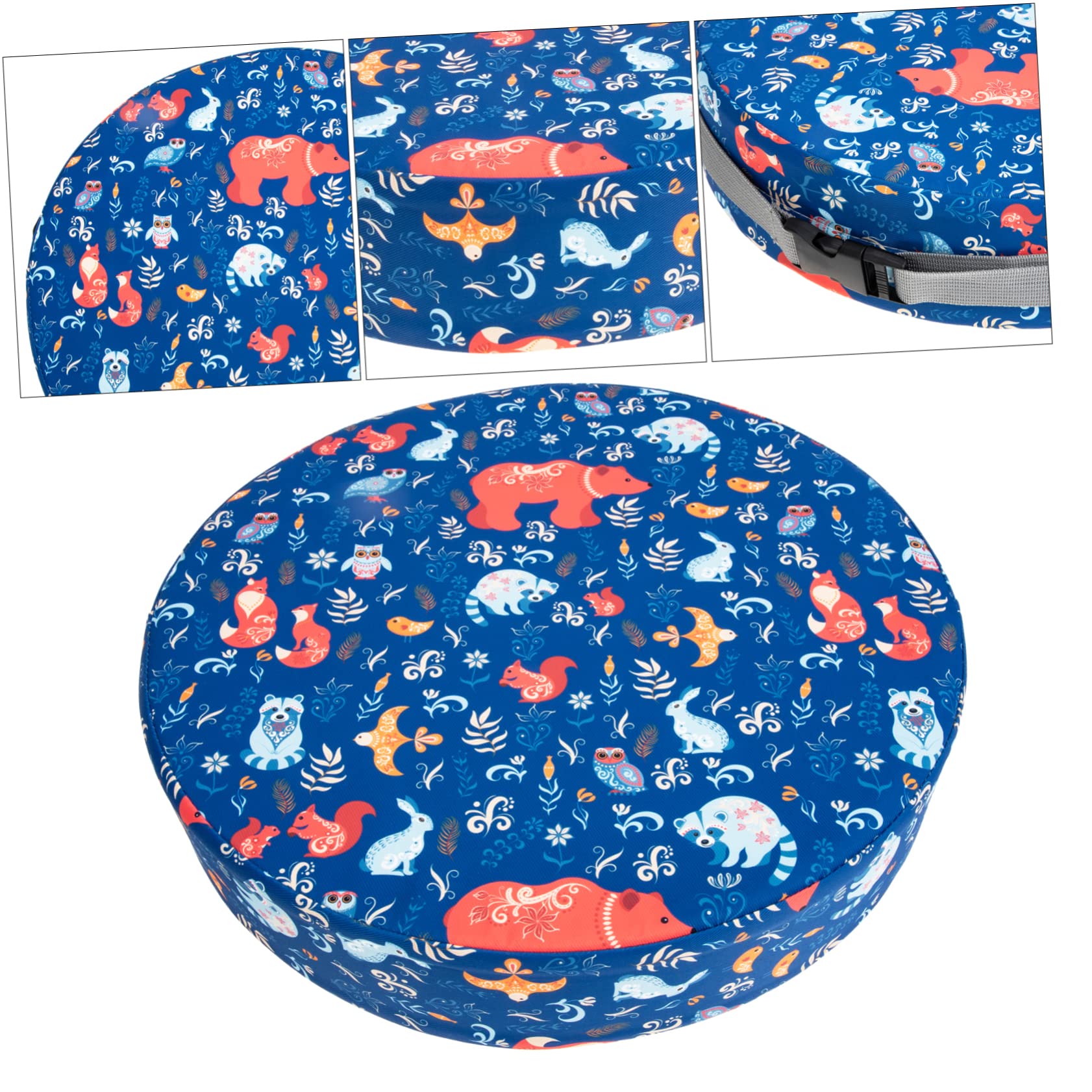 Asiento Elevador Cojín Redondo Azul, Mesa de Comedor Infantil