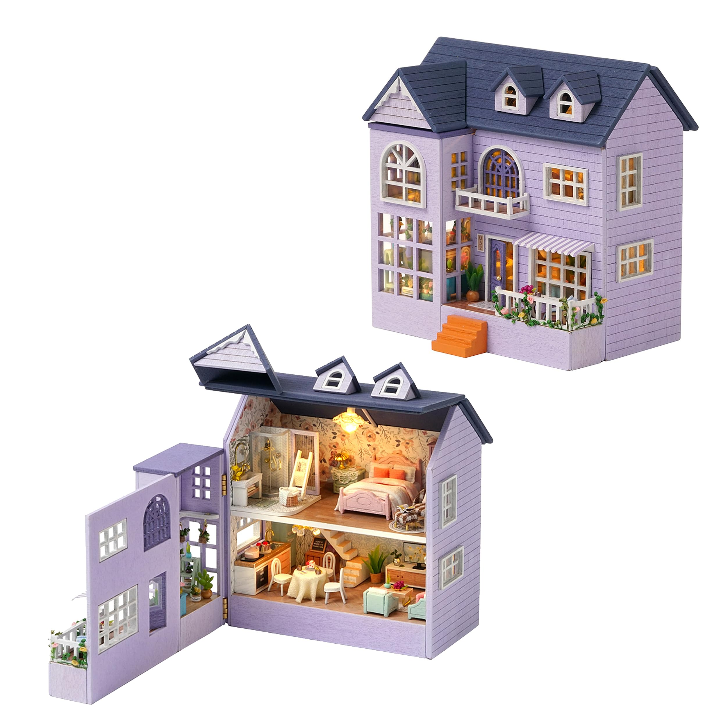 こころmy room コの字型ドールハウス 1/12サイズ ミニチュア家具 こころ様専用 my roomコの字型ドールハウス 1/12サイズ