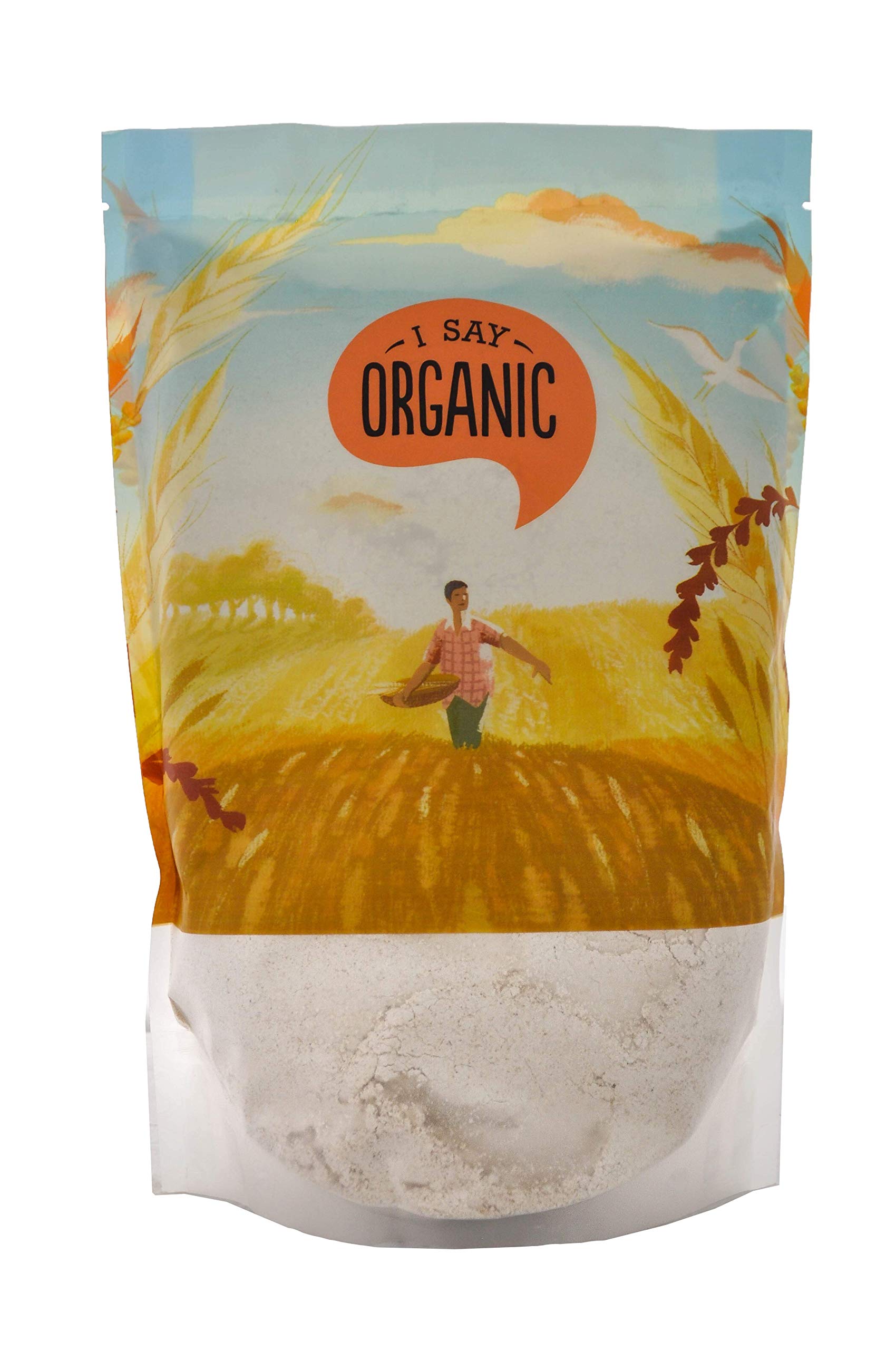 I Say Organic Premium Whole Wheat Atta | High Dietary Fiber for Easy Digestion | Super Nutritious Flour | - 1 Kg (B08F21ND29) Amazon Price History, Amazon Price Tracker
