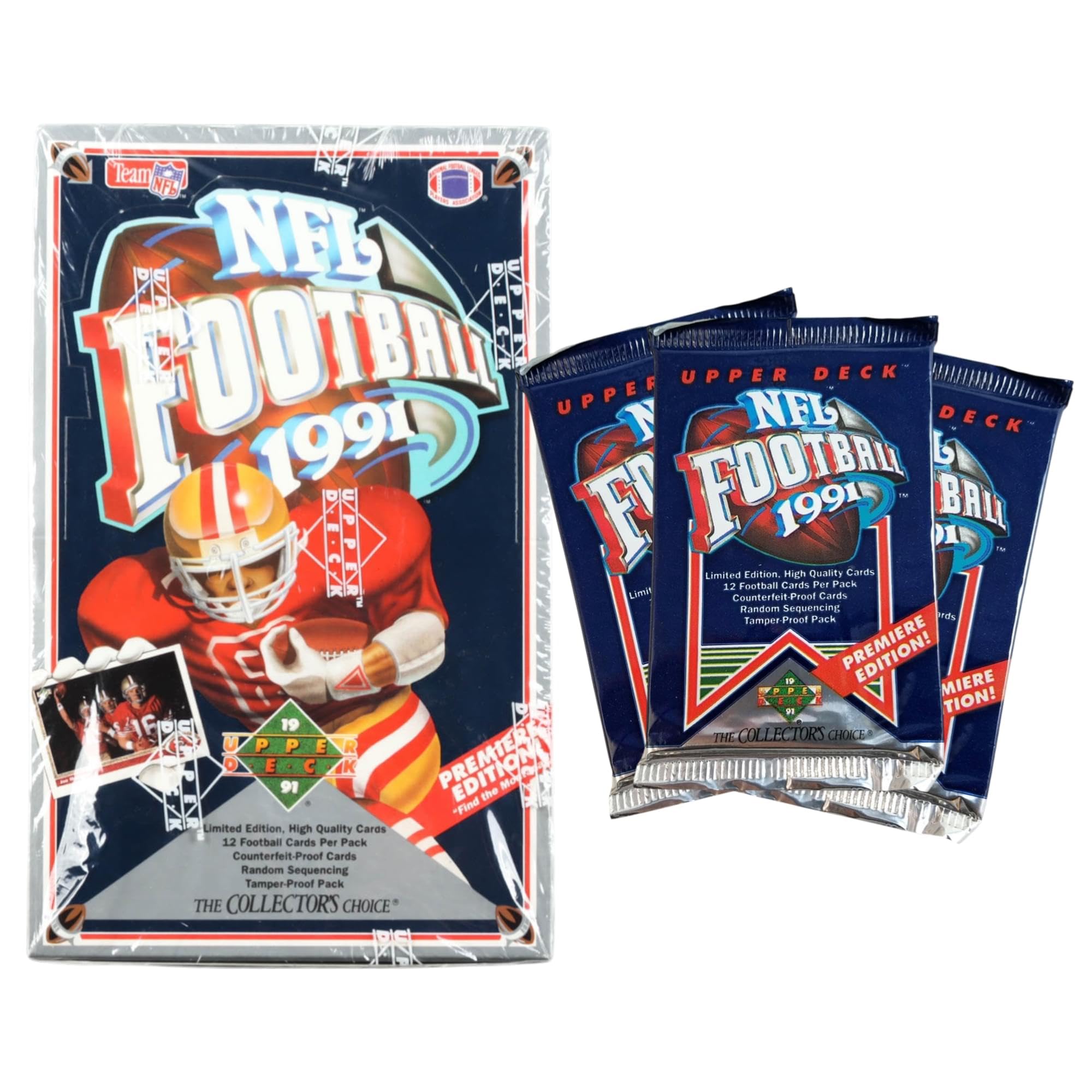 1991 Upper Deck NFL Football Trading Cards Premiere Edition