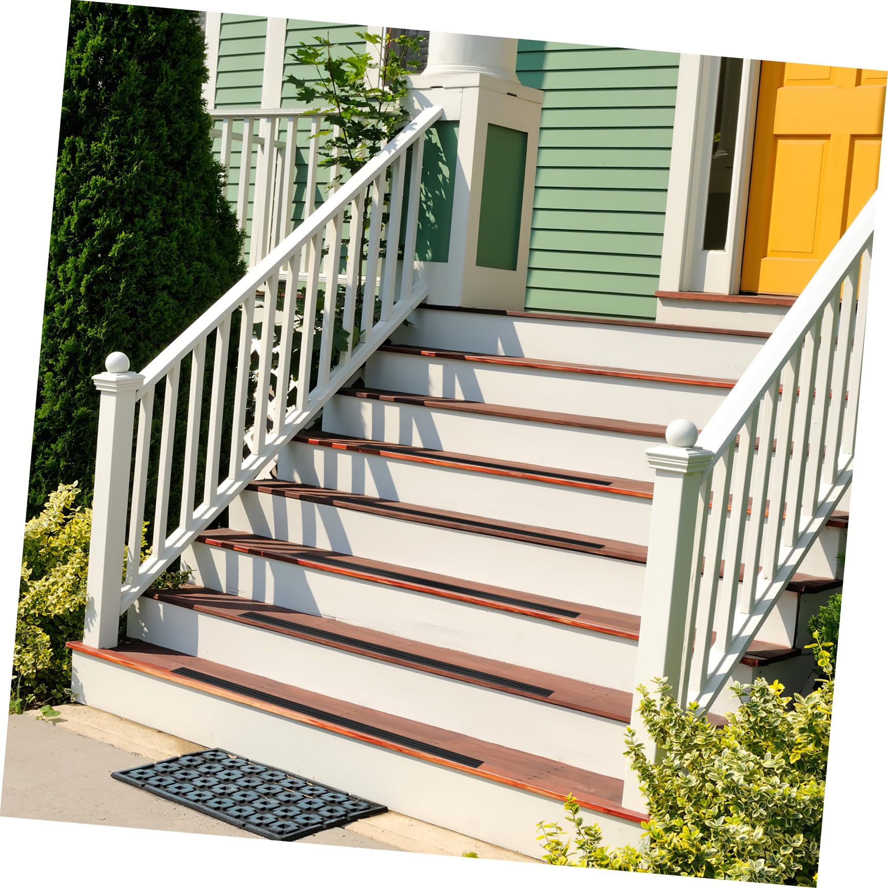 Gatuida Nastro Antiscivolo per Scale in Pvc, Striscia Adesiva Resistente 6 M per Gradini Interni ed Esterni, Protezione Antiscivolo per Bagno, Doccia e Pavimenti Lisci