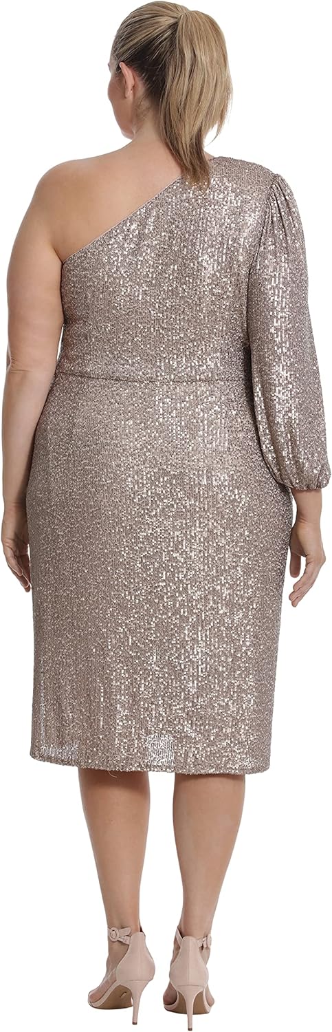 Maggy London Womens Holiday Sequin Dress Event Occasion Cocktail Party Guest of - Image 7