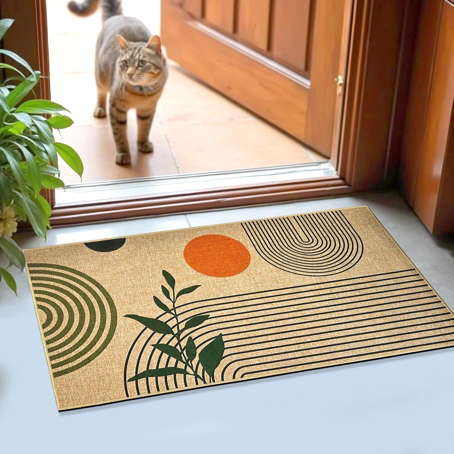 Amazon.com: Modern Geometric Welcome Doormat Minimalist Entryway Door ...