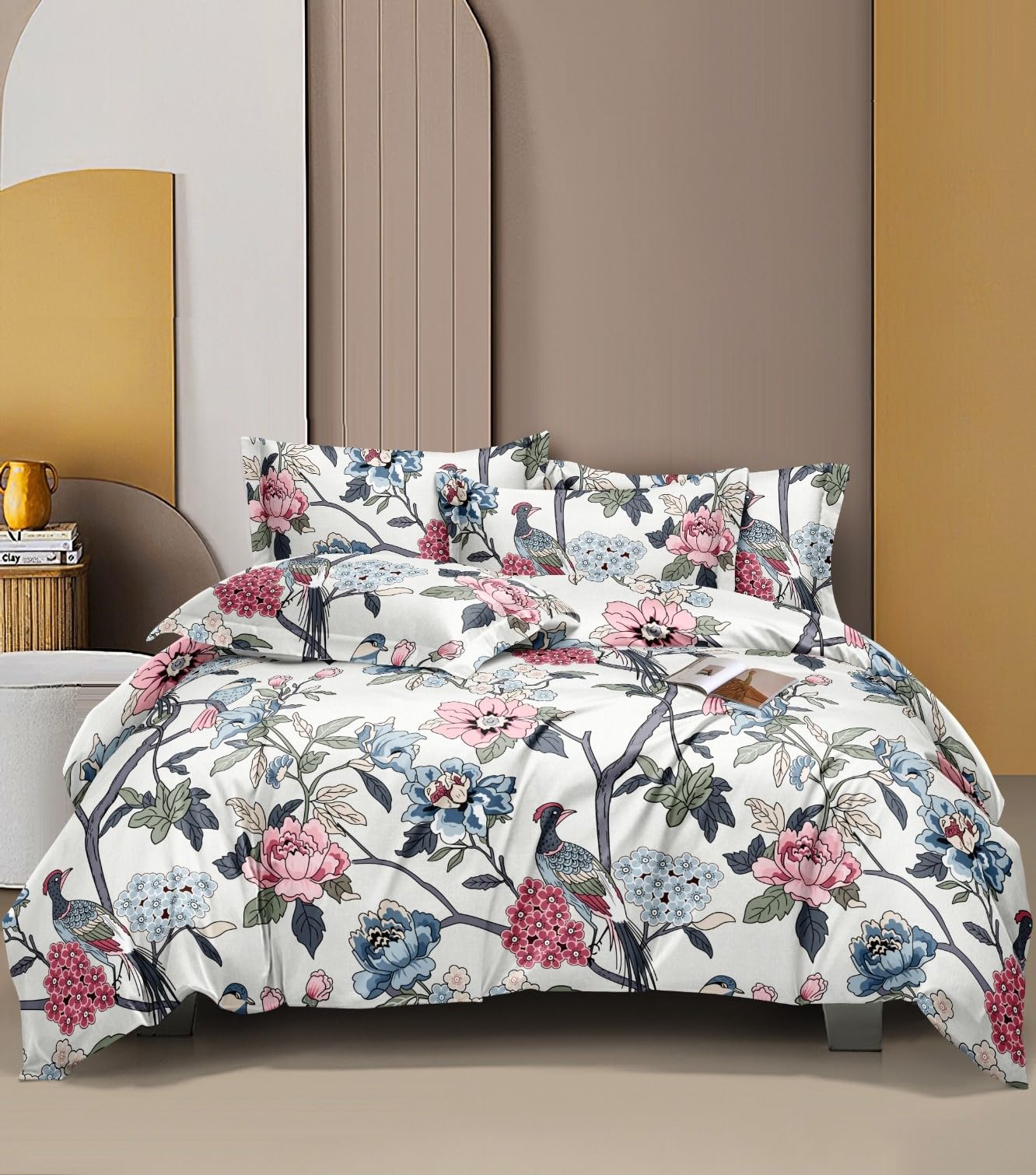 Ultra-Soft Luxury AC Comforter Set Double Bed | 90x100 Inch | Includes 1 Comforter, 1 Bedsheet & 2 Pillow Covers | All-Season Premium Bedding Set (Chicago)-image-45