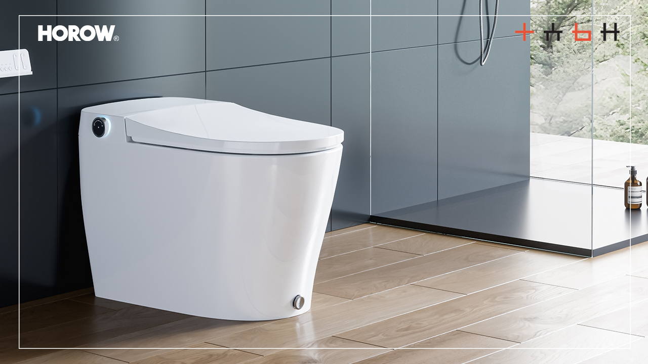 out     ❁toilet♪ドアプレート❁∗︎*゜ WOODBRIDGE Smart Toilet,Auto Open & Close,Foot Sensor Operation