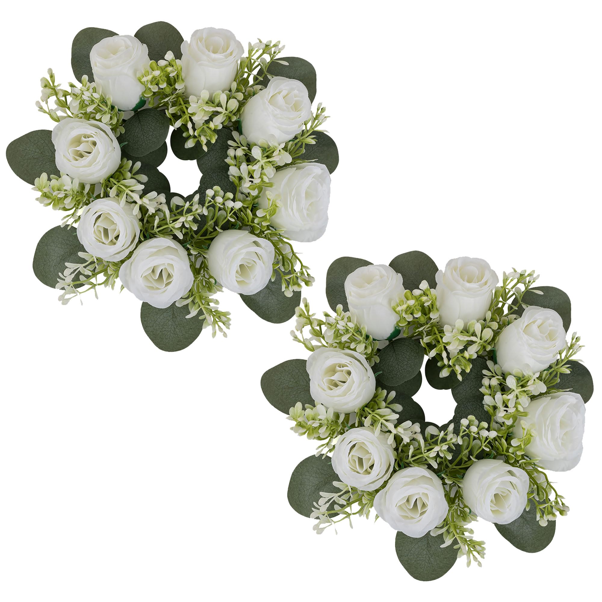 Petites guirlandes de fleurs artificielles blanches BLOSMON pour relooker vos meubles