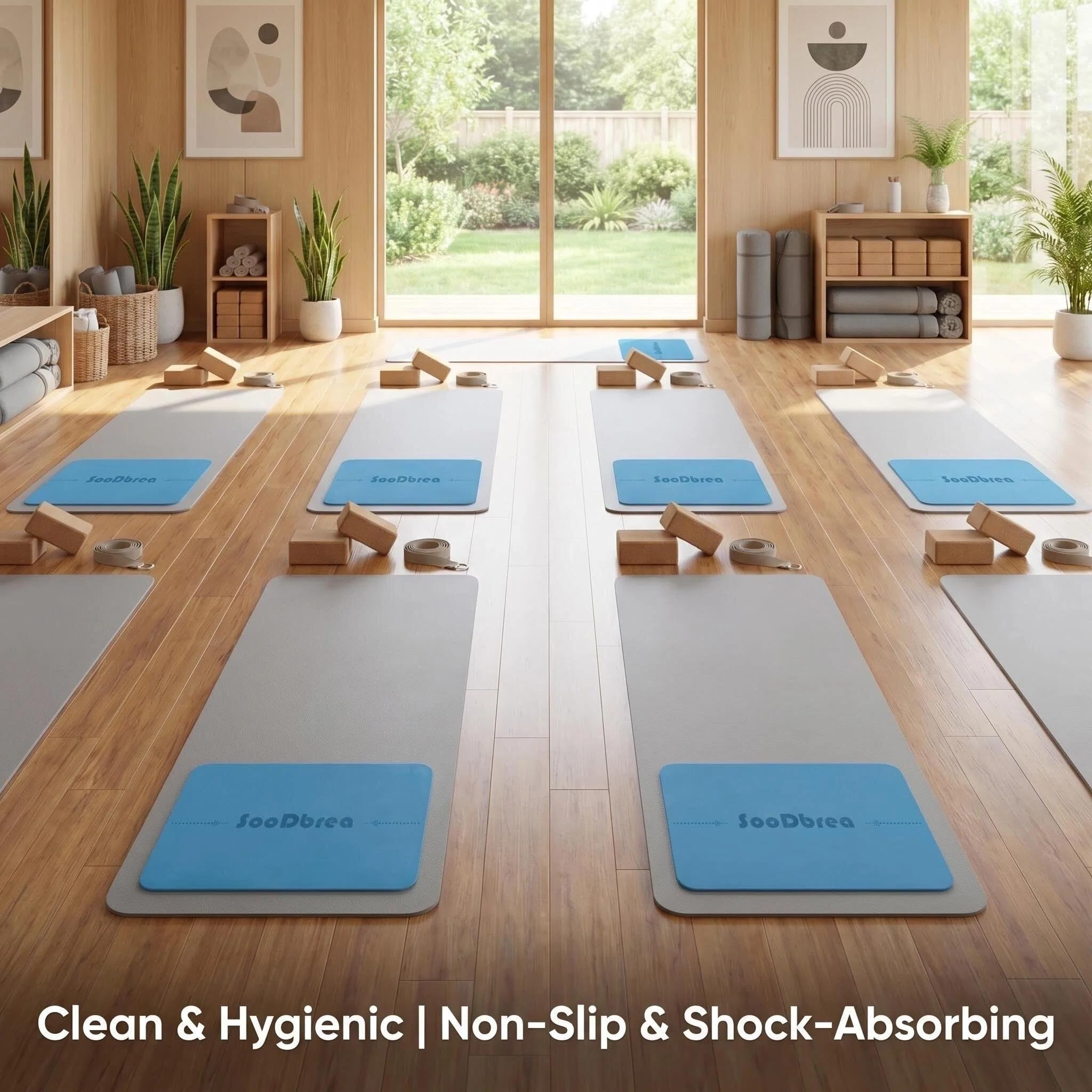 Mini tappetino da yoga, impugnatura simile a guerriero, antiscivolo, sistema di allineamento, testa, ginocchio e gomito, tappetino da meditazione, cuscinetto per ruota addominale, portatile