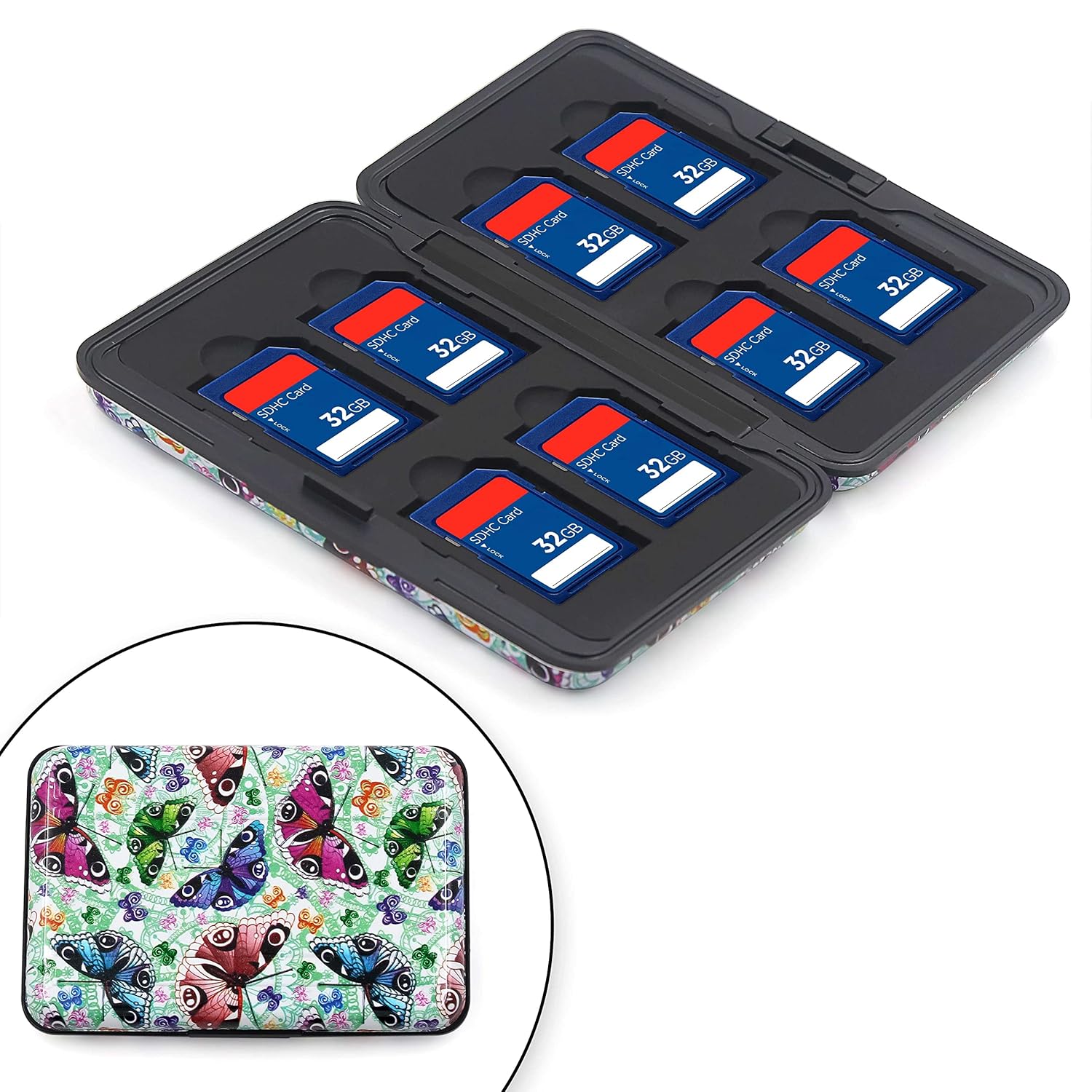 Honsky 16 Slot Aluminum Waterproof UHSI SD Micro SD SDHC SDXC TF