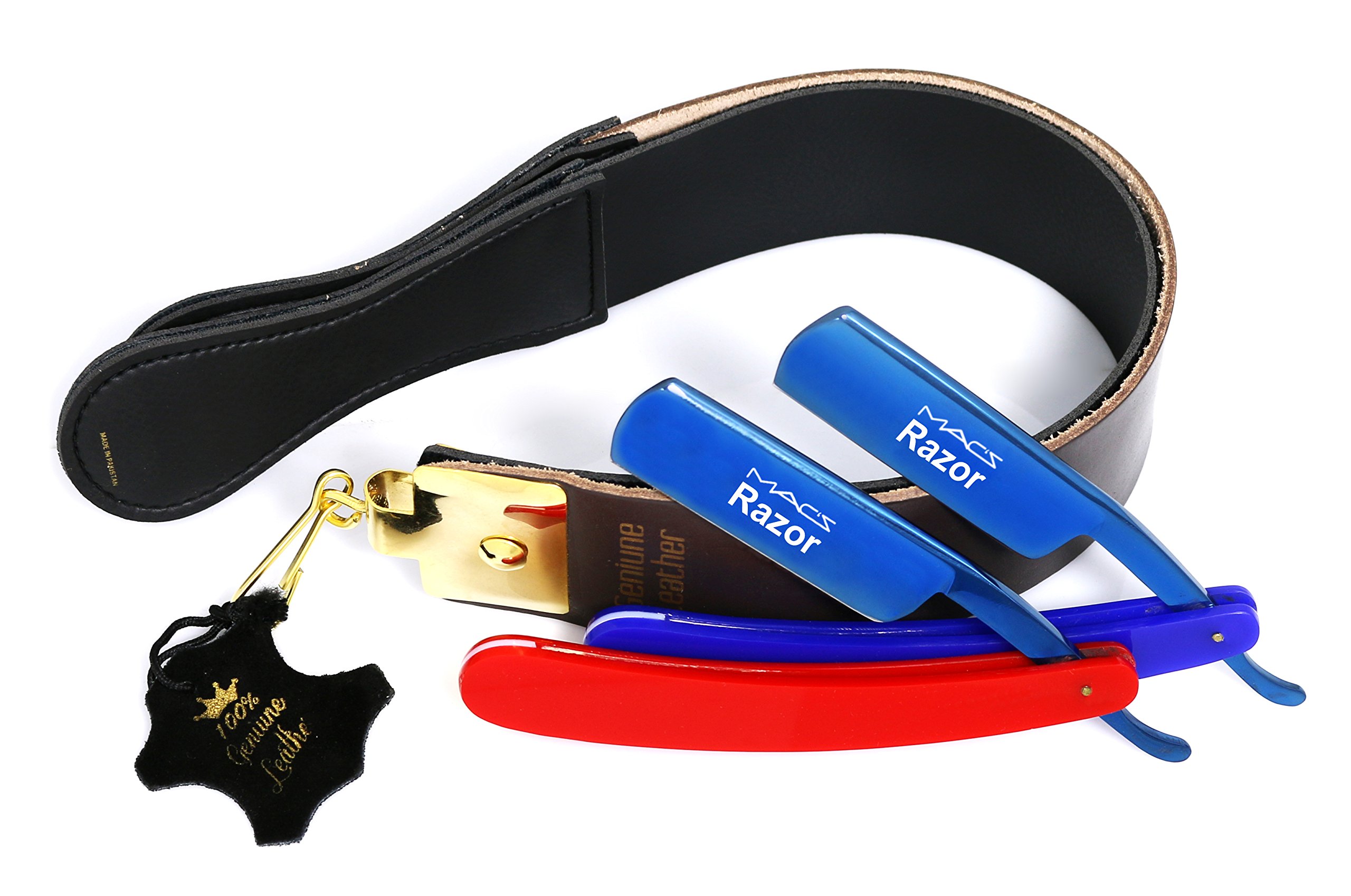 Professional Gold Quality Sharpening Strop Made of Cowhide Real Leather 2 Wide and 22 Long With 2 Professional
