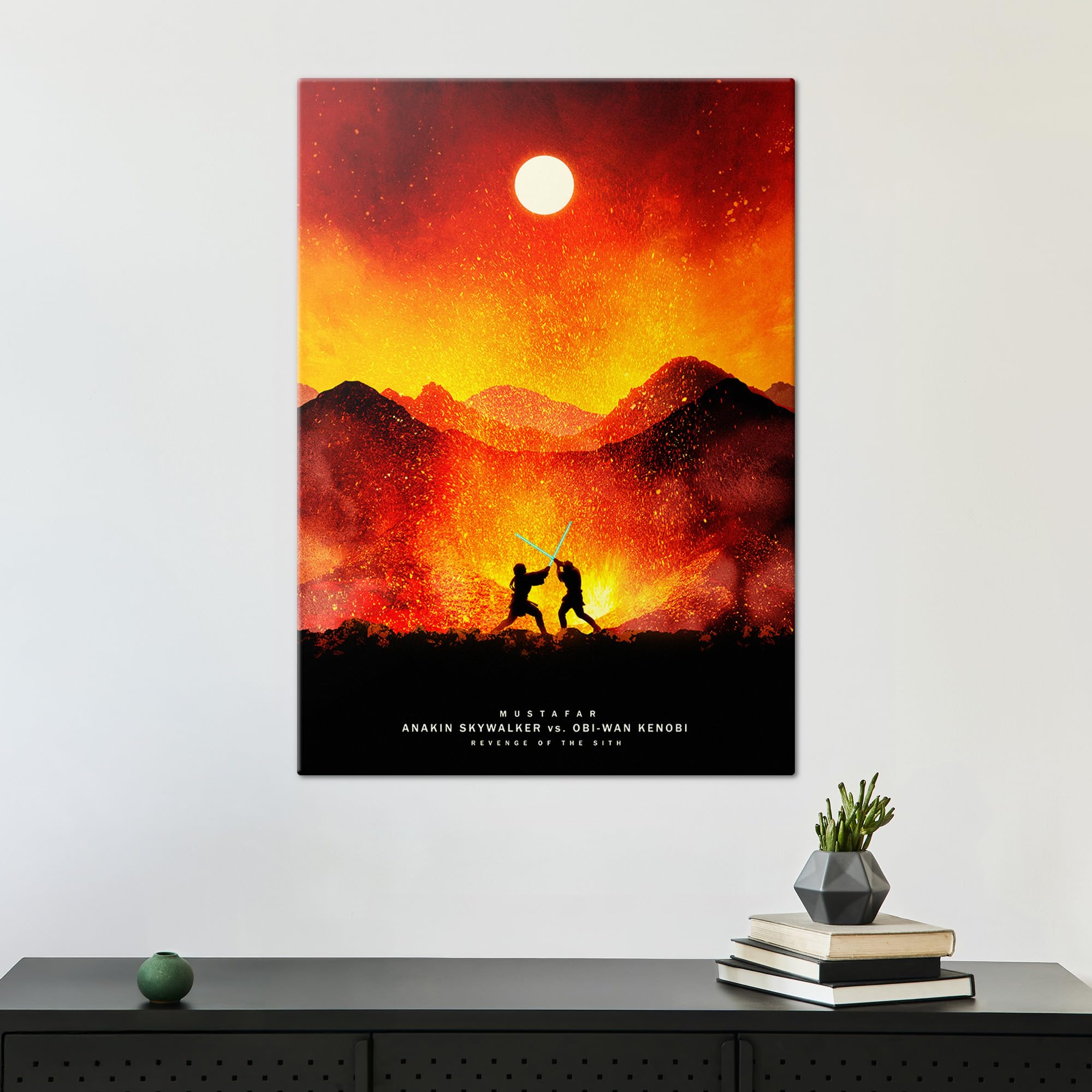 Anakin Skywalker Versus Obi Wan Kenobi Star Wars Poster Star Wars