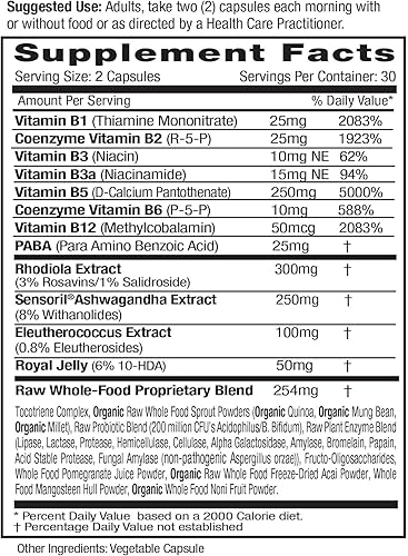 Miniatura 2 de EMERALD LABS Salud suprarrenal - Alivio del estrés, apoyo energético y sueño reparador con Sensoril Ashwagandha, vitaminas B, Rhodiola y más* - Sin