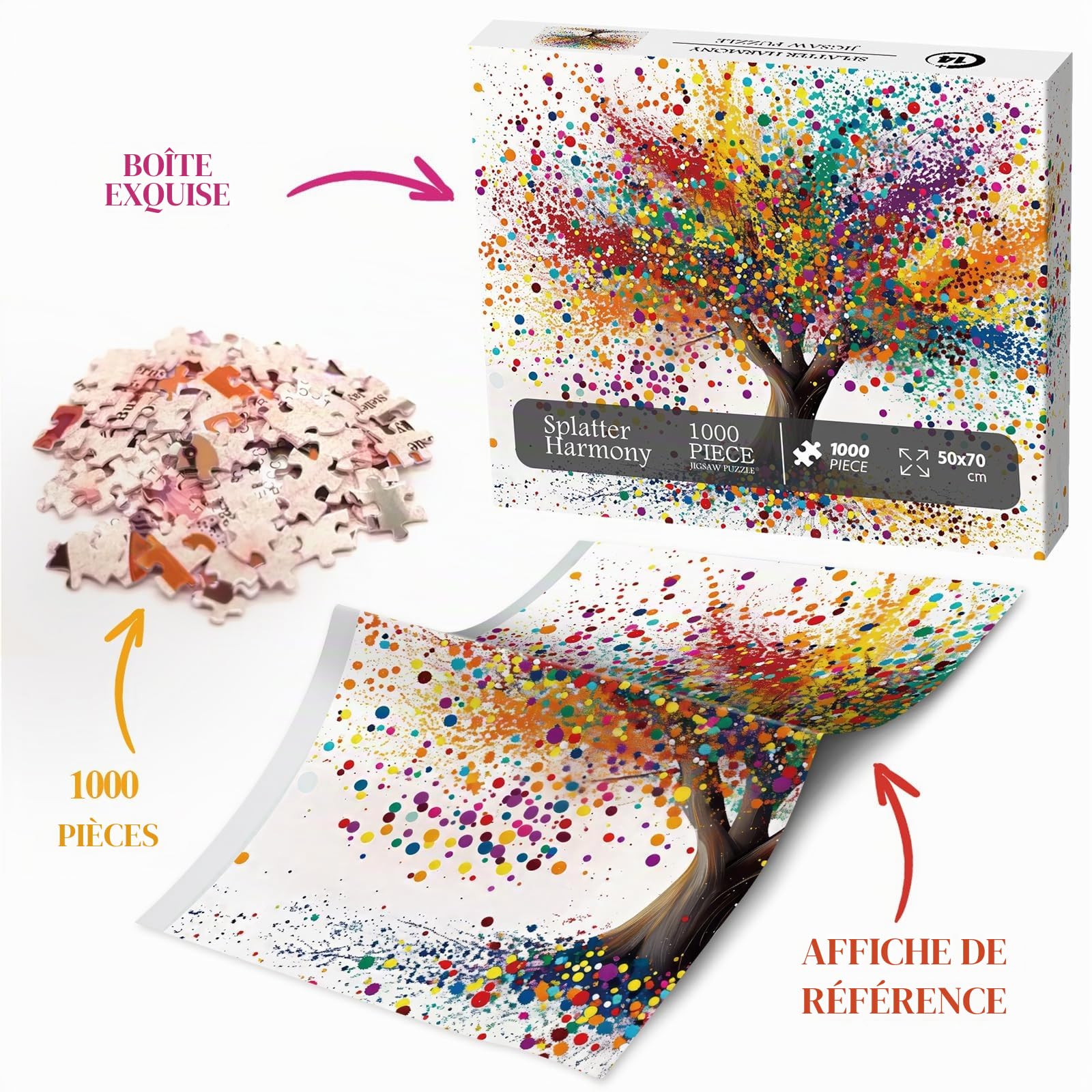 Arbre de Vie Adultes Puzzle 1000 Pieces Puzzle Adulte 1000 Pièces Jeu D'Intelligence De l'art De La DécoSourision Moderne Jeu Cadeau Unique Puzzle Impossible 1000pcs (75x50cm Arbre de Vie Adultes Puzzle 1000 Pieces Puzzle Adulte 1000 Pièces Jeu D'Intelligence De l'art De La DécoSourision Moderne Jeu Cadeau Unique Puzzle Impossible 1000pcs (75x50cm