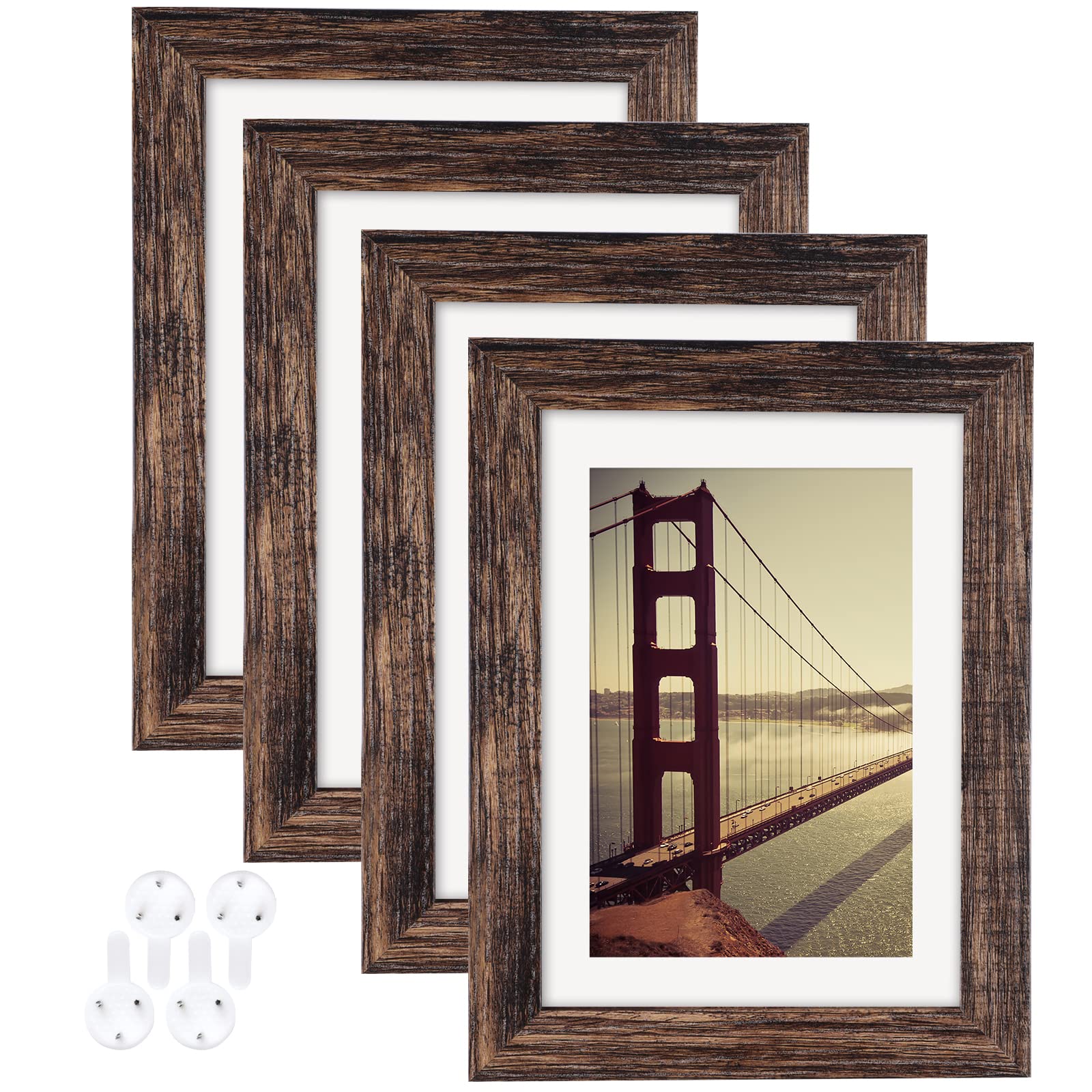 Rustic Farmhouse Picture Frames - Set of 4 -11 Rustic Farmhouse Picture Frames - Set of 4 -11