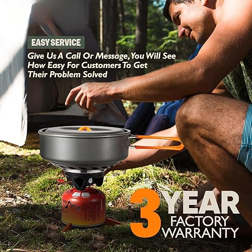 Miniatura 6 de Sistema de cocción de estufa para acampar y mochileros