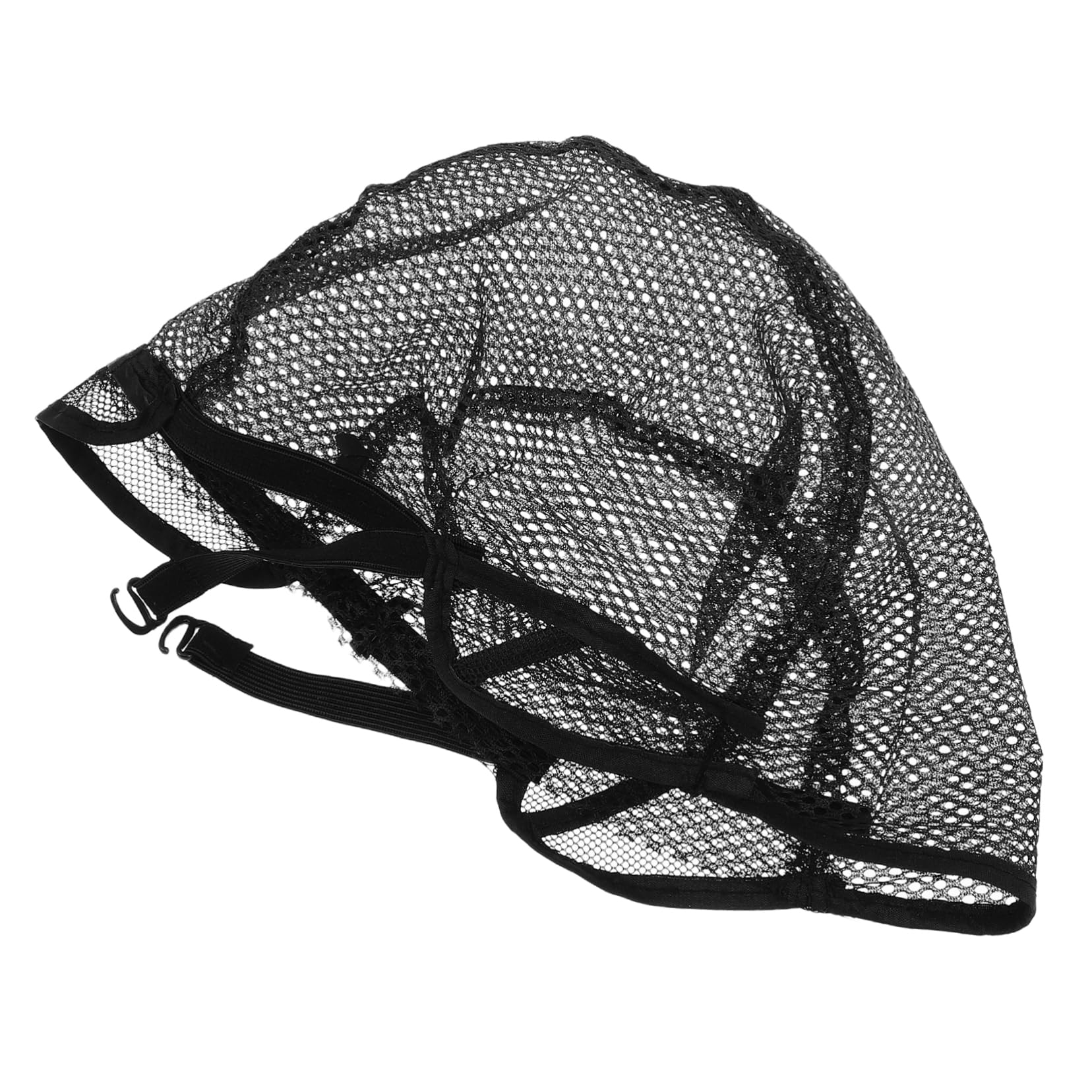 Baluue 2PC Black Mesh Wig Caps Adjustable Stretch Wig Making Hair Nets for Easy Weaving and Secure Hair Hold Lightweight and Durable Design for Comfortable Use