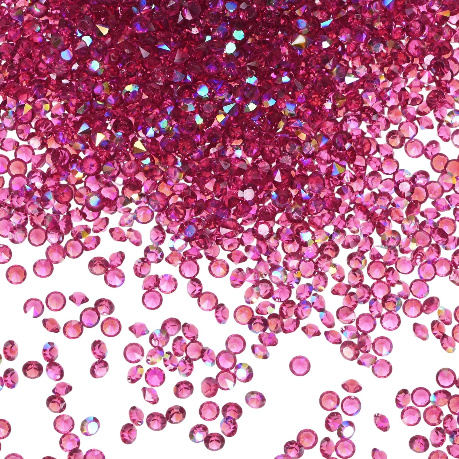M METERXITY 14400-Pack Acrylic Diamonds, 0.12 Inch/3mm Wedding Table Scatter Confetti Crystals for Vase Fillers/Art Craft