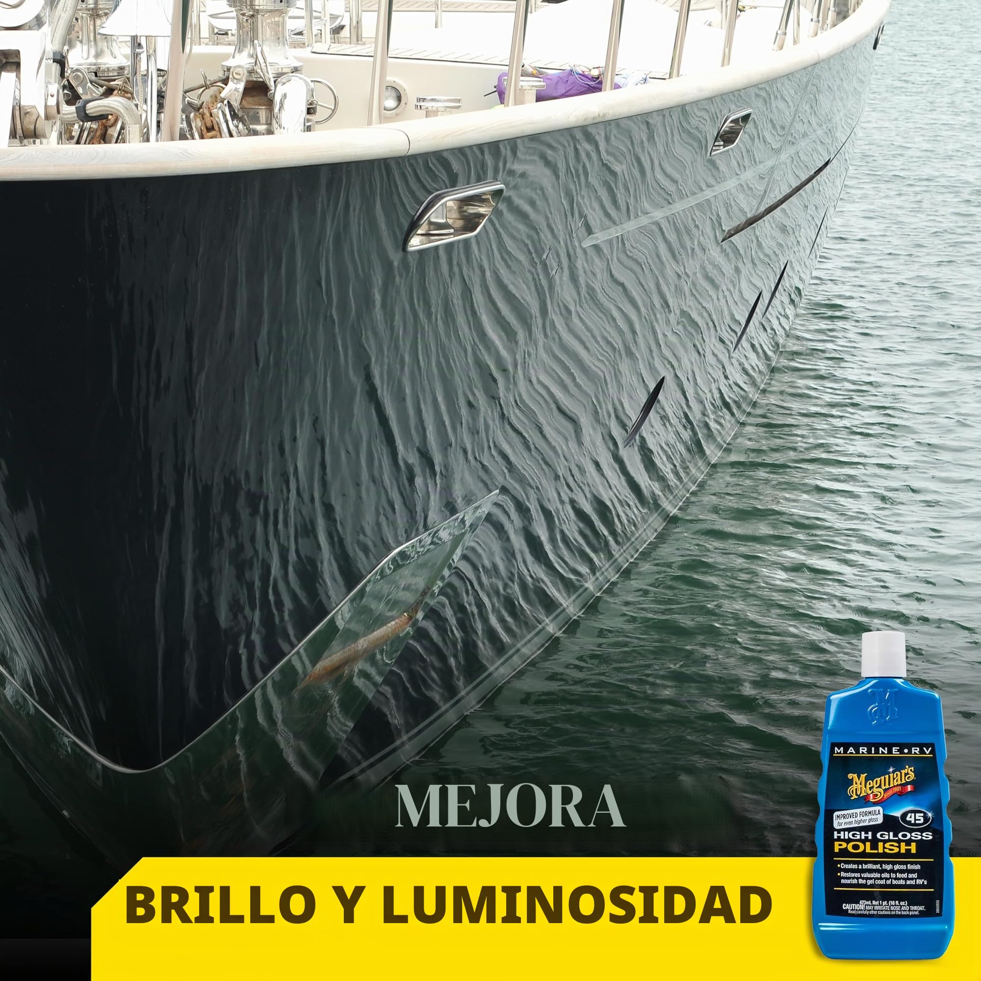 Meguiar's M4516 Marine RV High Gloss Polish - Pulimento de alto brillo para barcos
