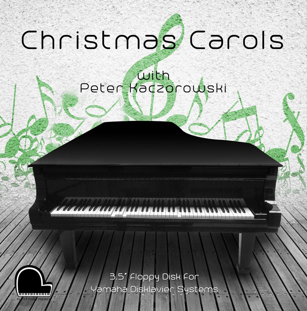 Music Compatible with Yamaha Disklavier Systems - Christmas Carols on 3.5" DD 720k Square Floppy Disk