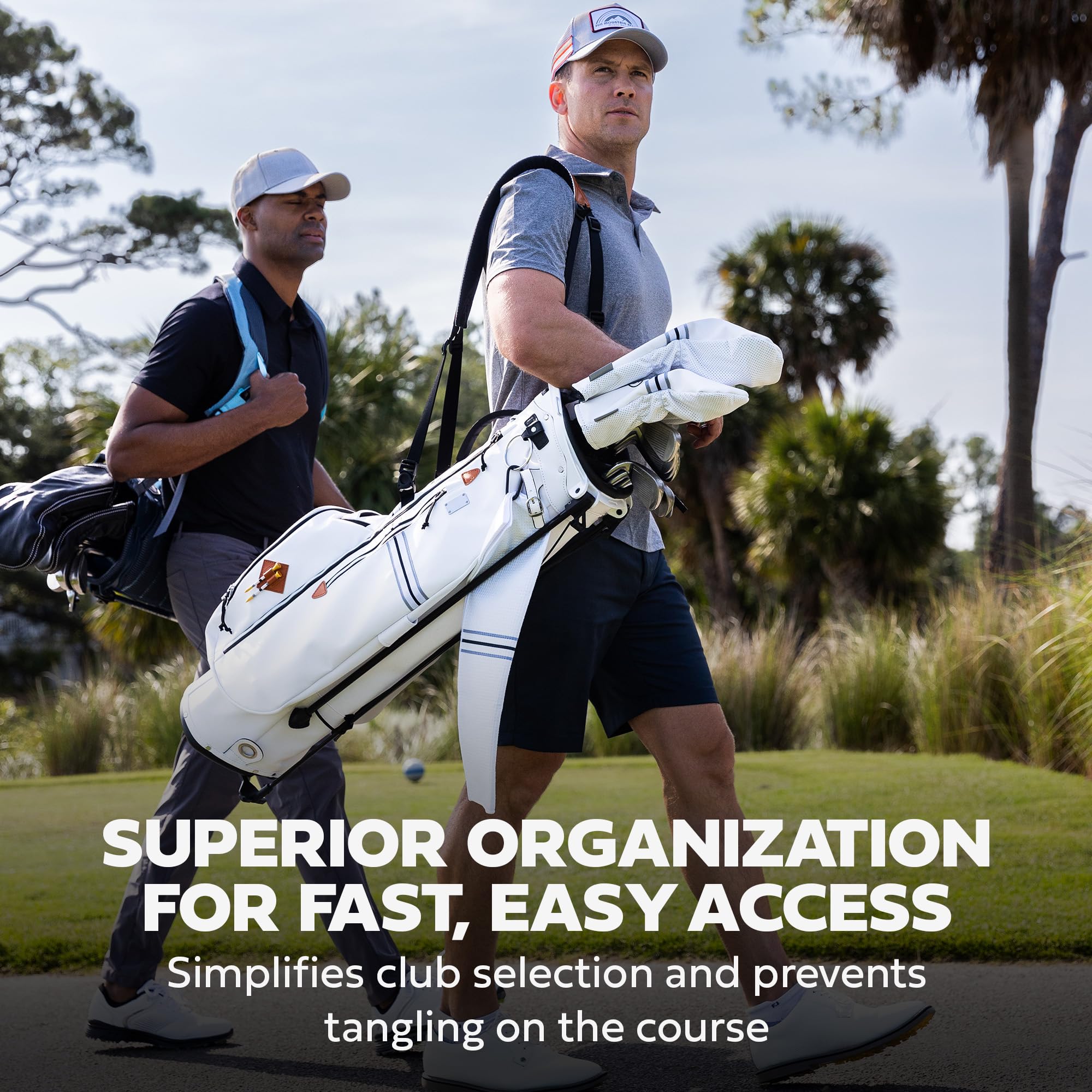 Sun Mountain 2025 Diva 14 Way Divider Golf Bag with 8 Spacious Pockets - Stylish Women's Lightweight Golf Cart Bag with Comfortable Carry Strap for a Seamless Golf Experience - Purple Mosaic