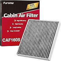 Puroma Activated Carbon Cabin Air Filter for Hyundai Kona 18-23, Tucson 16-21, Kia Seltos 21-24, Soul - Replaces CF12160, CAF1948P