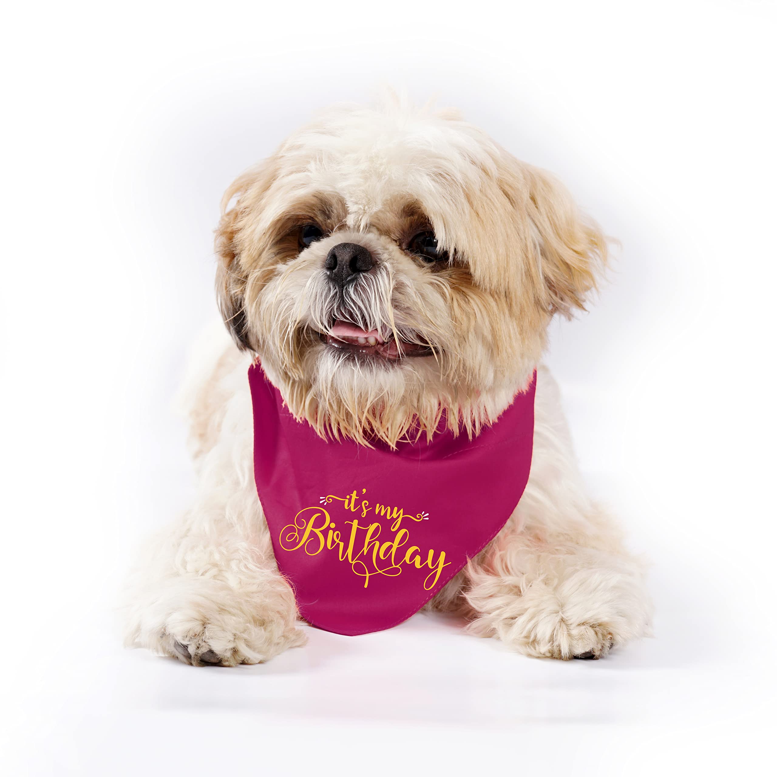 Limit Fashion Store - Birthday Design Printed Dog Bandana/Dog Scarf (Pack of 1) (Dark Pink, Its My Birthday) (B0BJKVQYQ3) Amazon Price History, Amazon Price Tracker