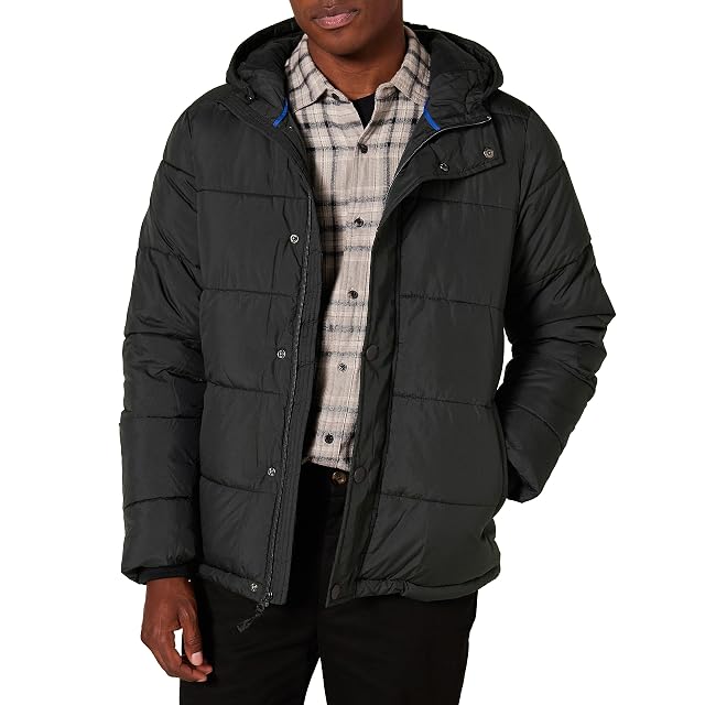 Amazon Essentials Mens Heavyweight Hooded Puffer Coat