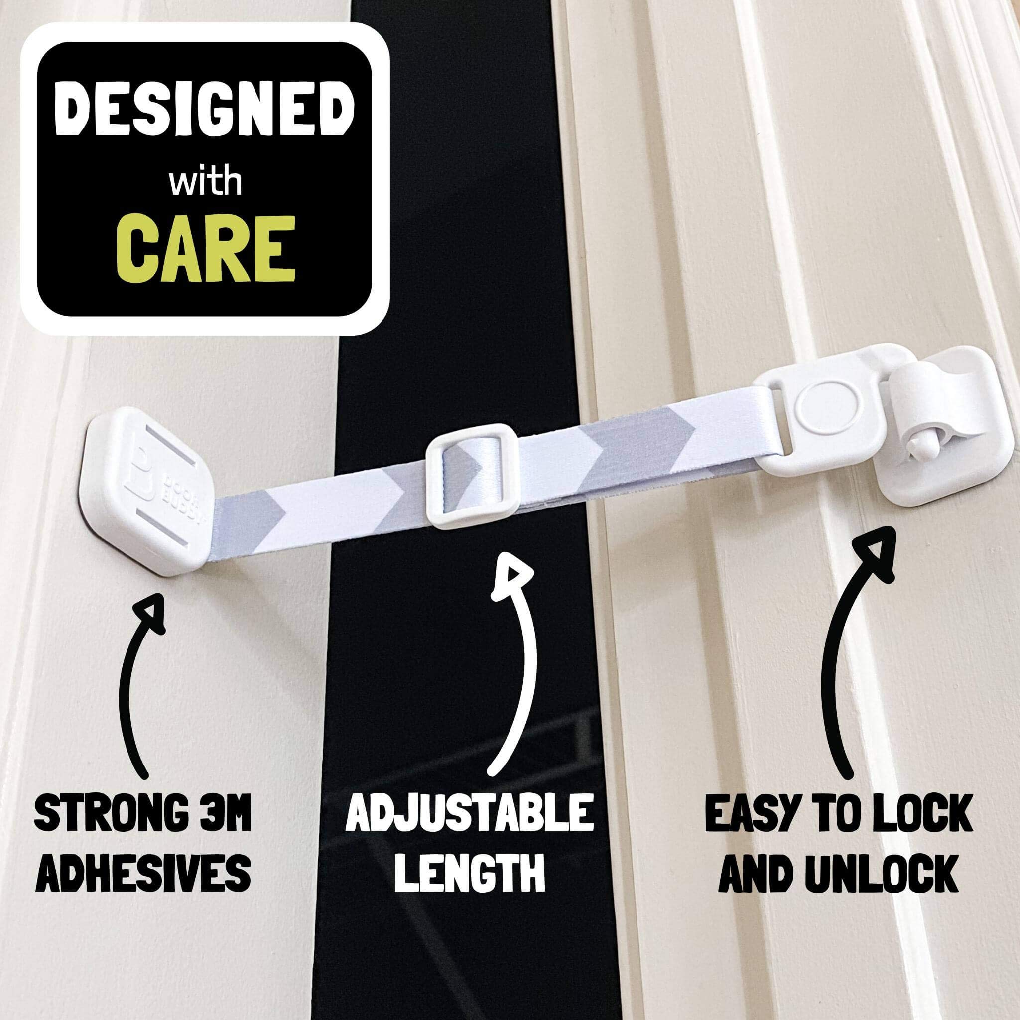 Buy Door Buddy Adjustable Door Strap & Latch. Easy Way To Dog Proof