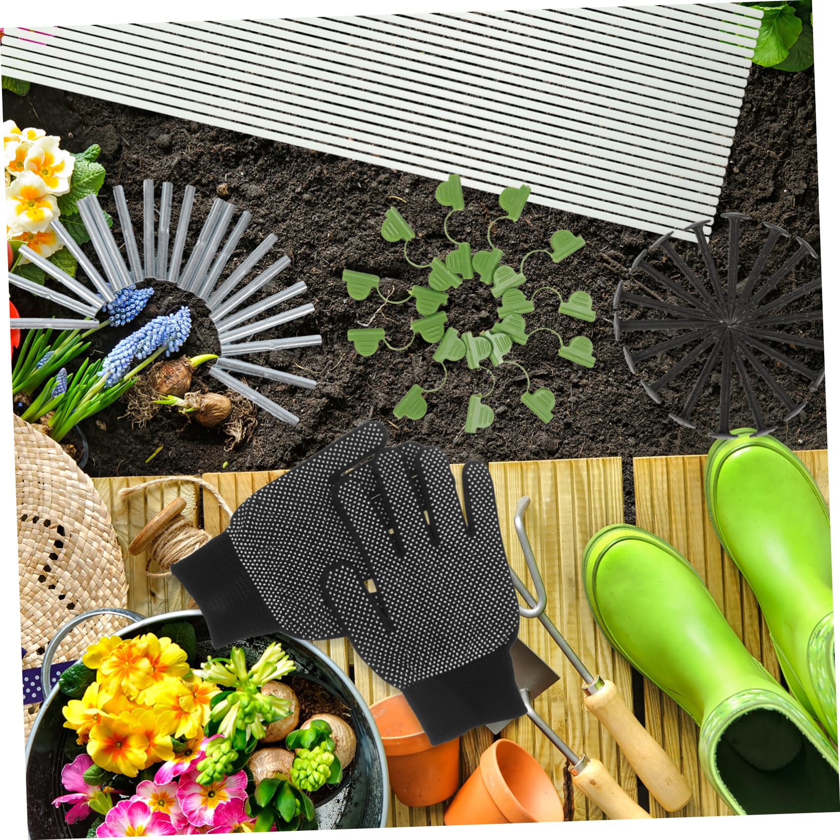 Didiseaon Set di Supporti Modulari per Serra e Tunnel Orto Agricolo | Colture in Serra, Aree Agricole e Spazi Verdi, Struttura Fibre, Plastica e Tessuto, Kit