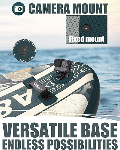 Miniatura 3 de ABBOARD Inflatable Stand Up Paddle Boards - Extra Wide Fishing Paddleboard,Cool Design,Ultra Stable Standup SUP,5 Handles,15 D-Rings, Camera