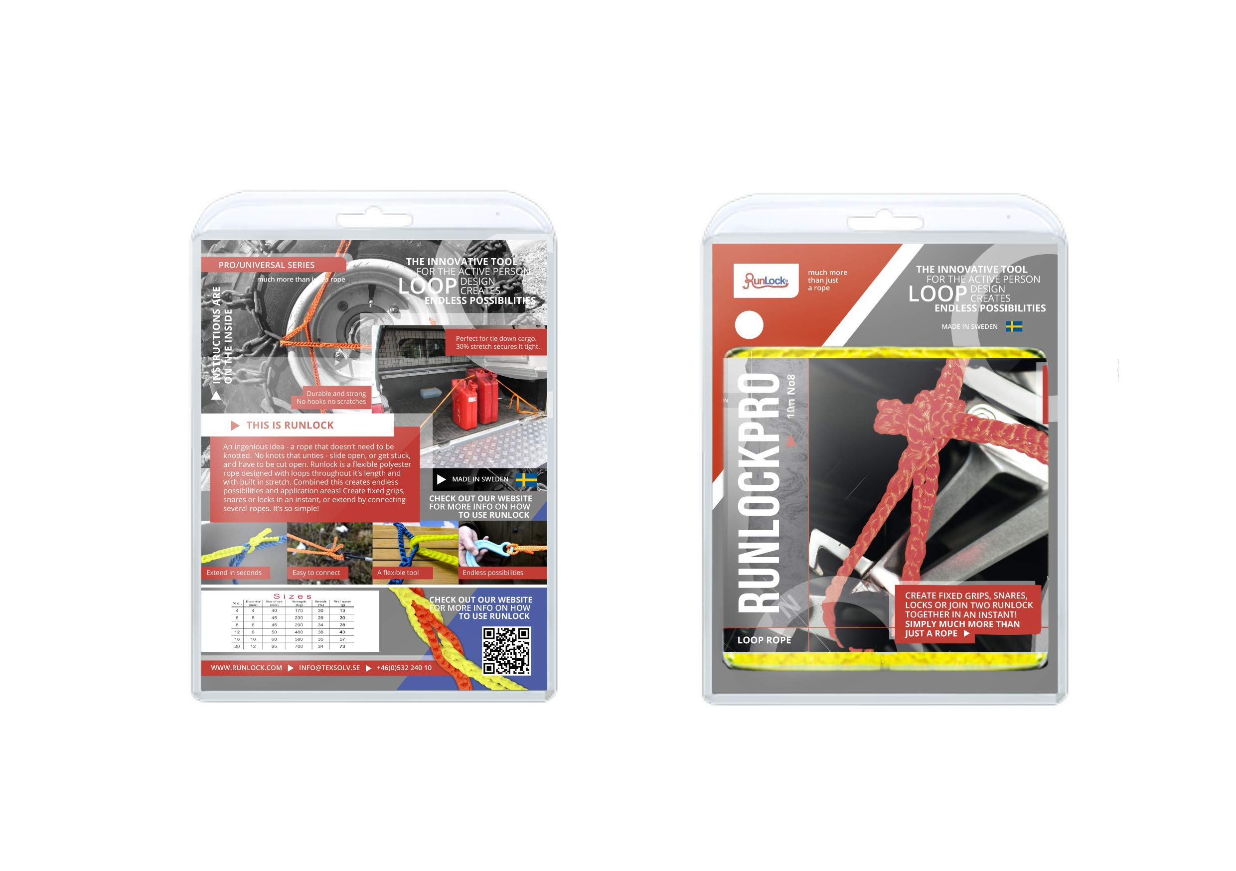 Runlock NR.16 Pro Loop Rope - Orange, Medium