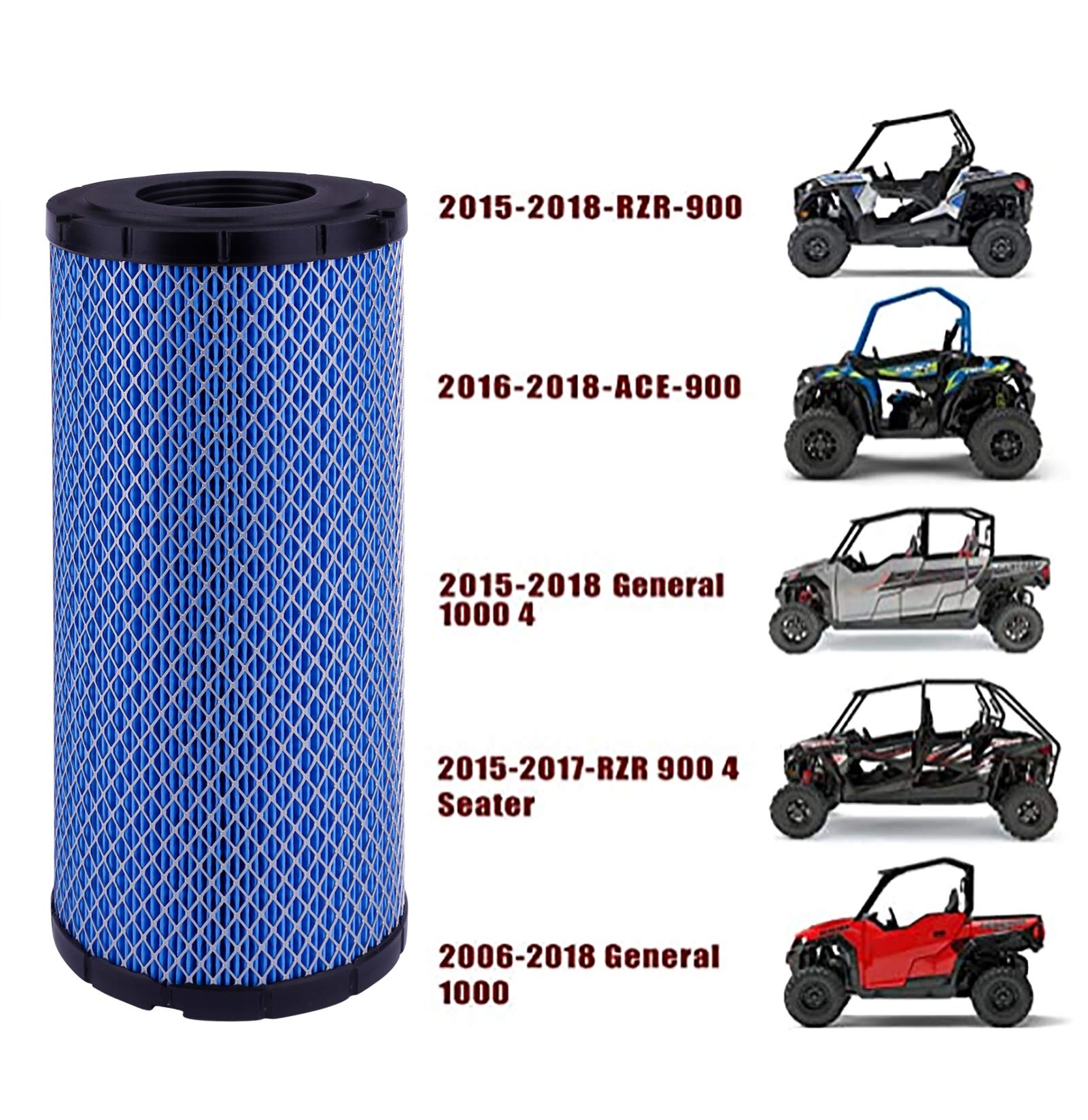 Filtre à Air Pour Polaris RZR 570, Ranger 570/900/1000, Crew Diesel - Pièce Remplacement Référence 7081706 - 6