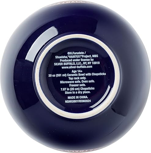 Miniatura 22 de Silver Buffalo The Powerpuff Girls Girl Power Featuring Blossom, Bubbles, and Buttercup Ceramic Ramen Noodle Rice Bowl with Chopsticks, Microwave