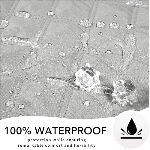 Miniatura 5 de Easy-Going - Funda protectora, 100 % impermeable, protector de muebles, funda de sofá, funda antideslizante lavable, reutilizable, contra