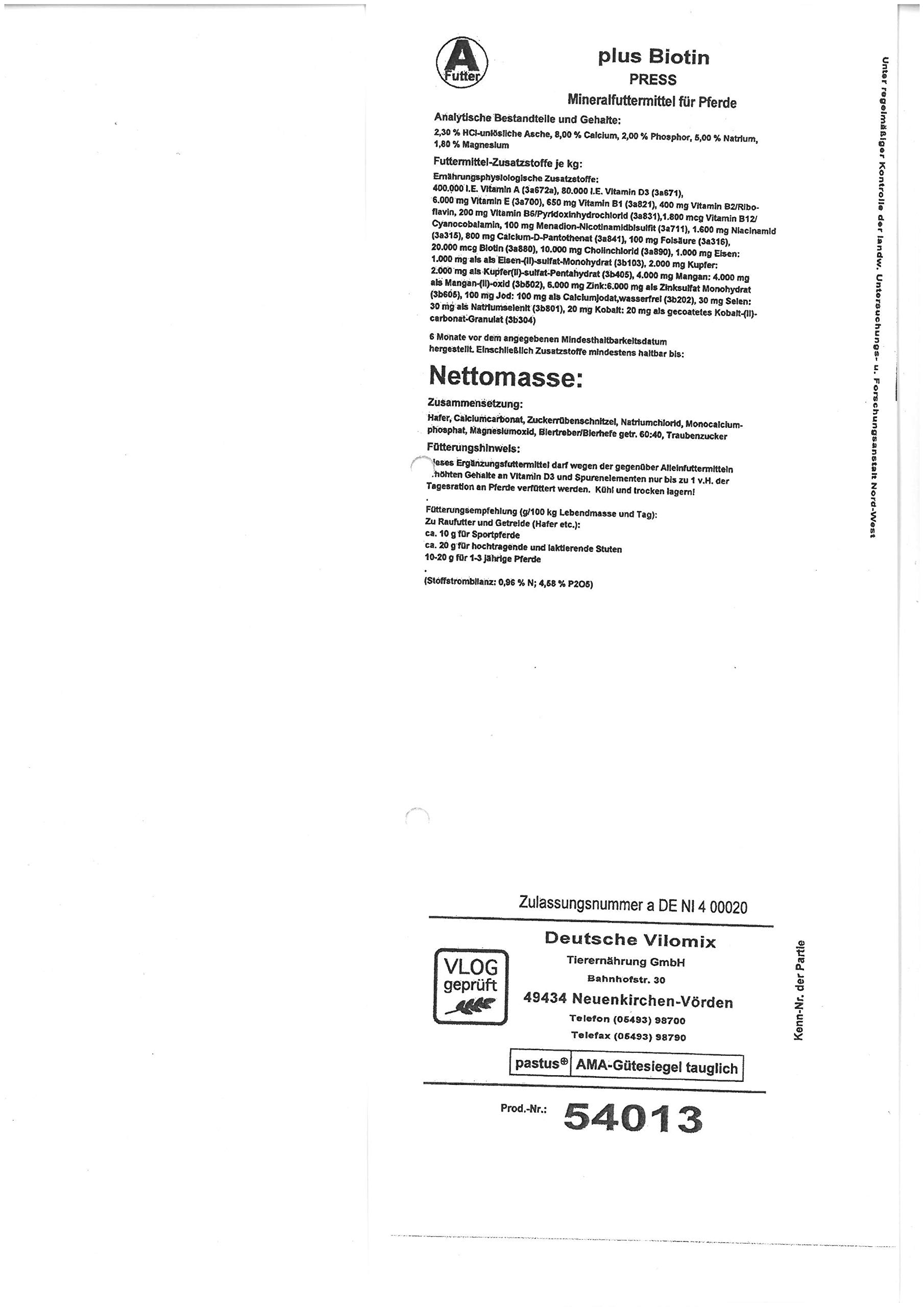 Mineralfutter für Pferde (54013), 25 kg
