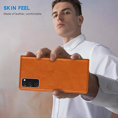 Miniatura 203 de ZZXX Funda tipo cartera para Samsung Galaxy S20 con bloqueo RFID, soporte de ranura para tarjetas, funda protectora de cuero magnético fuerte